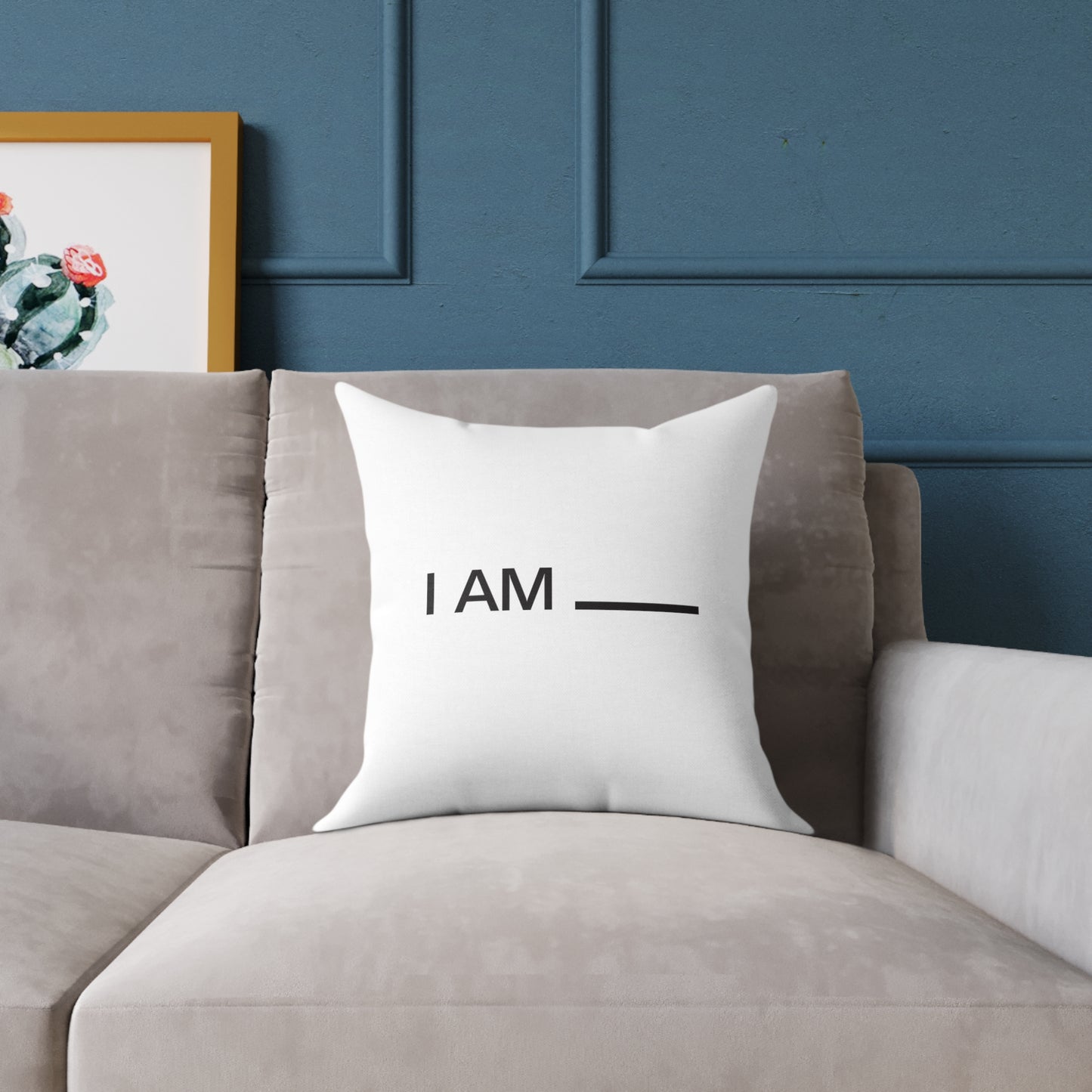 Square Poly Canvas Pillow